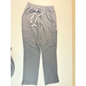 FIGS Technical Collection Charcoal Gray Cargo Scrub Pants Mens Medium 30 Inseam